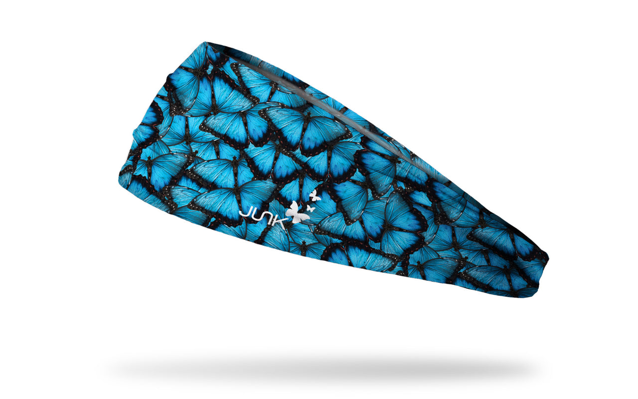 Brittany Allen: Blue Butterfly Big Bang Lite Headband - View 1