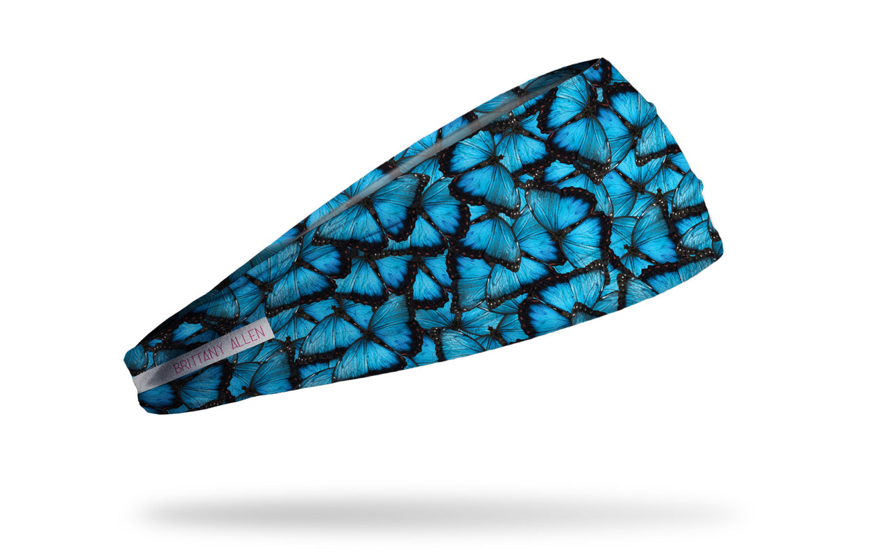 Brittany Allen: Blue Butterfly Big Bang Lite Headband - View 2