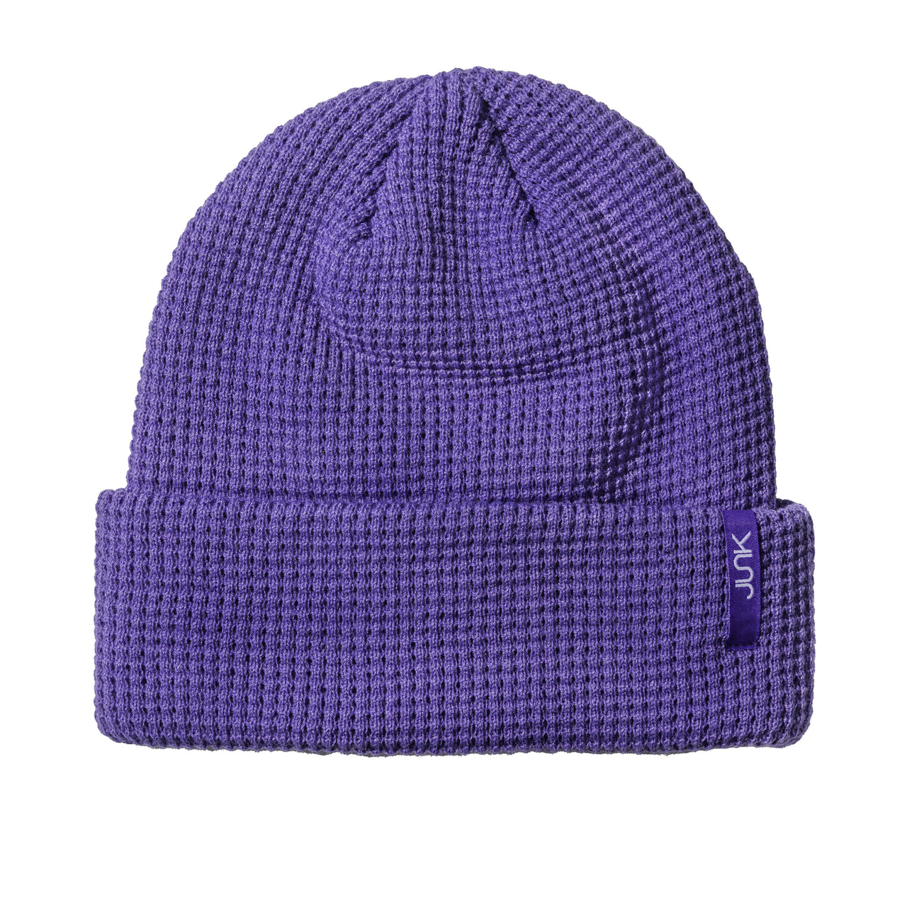 Astral Purple Waffle Knit Beanie - View 2