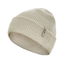 Bone White Waffle Knit Beanie - View 1