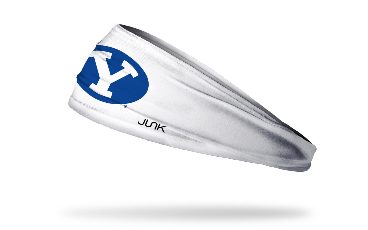 Brigham Young University: Y Logo White Headband - View 1