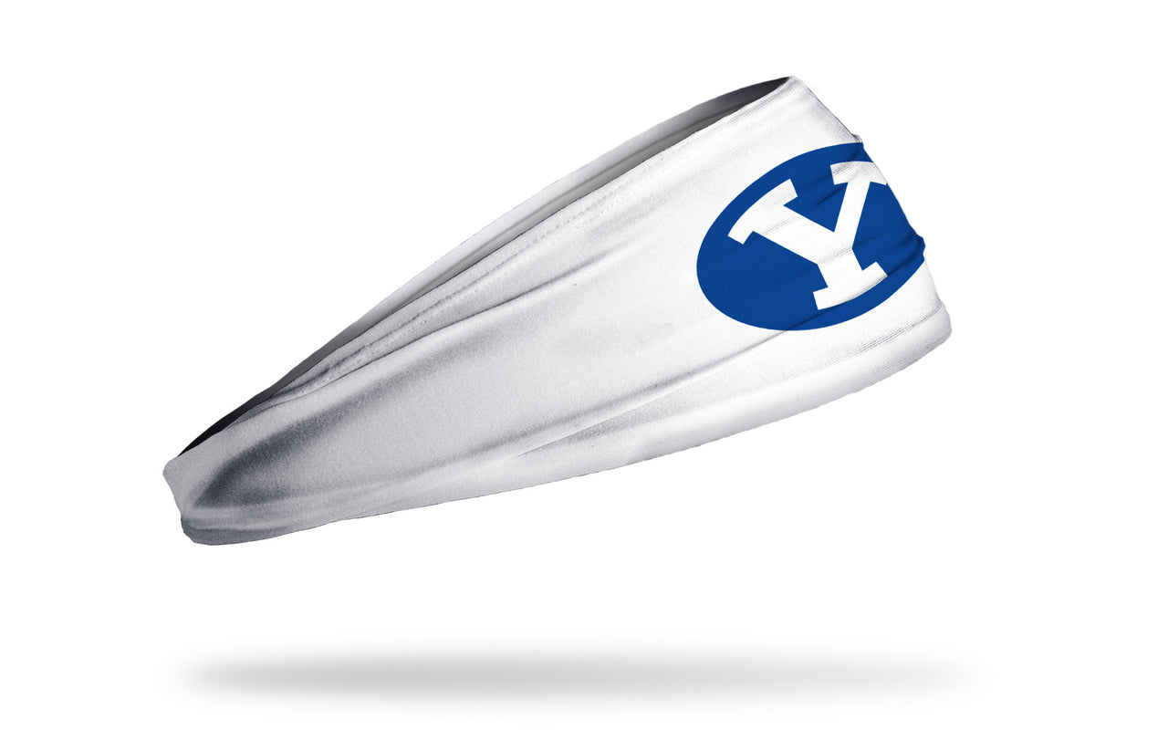 Brigham Young University: Y Logo White Headband - View 2