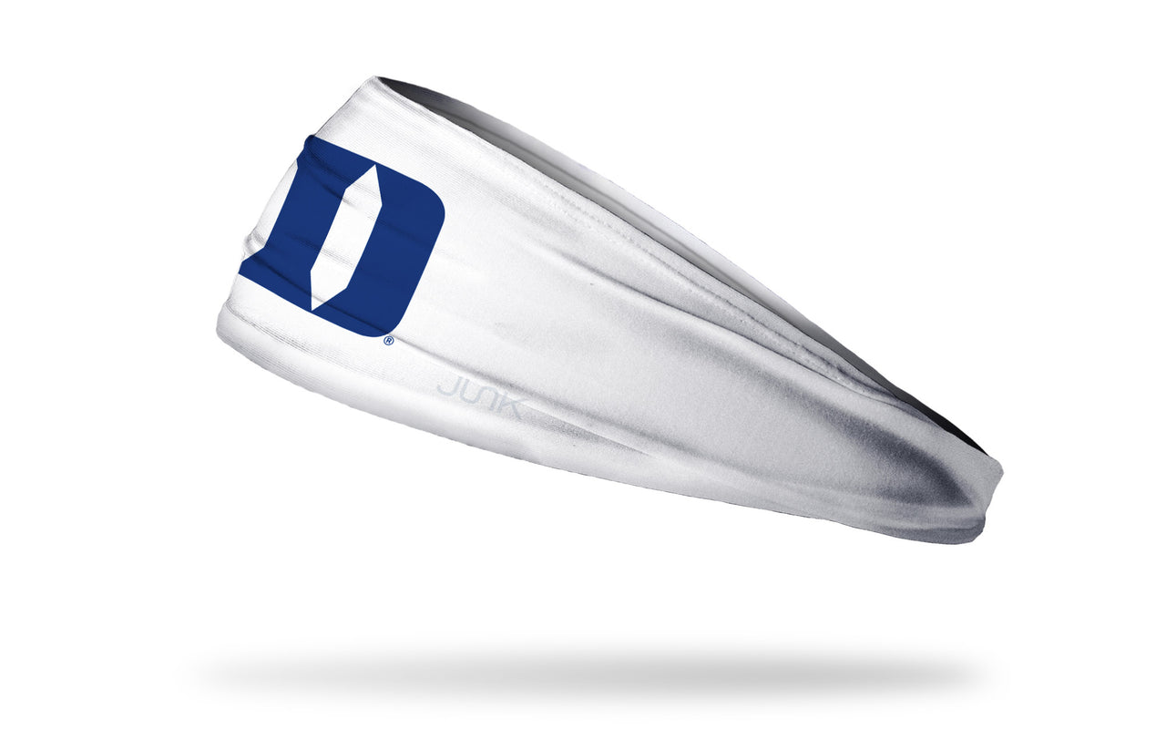 Duke University: Logo White Headband - View 1