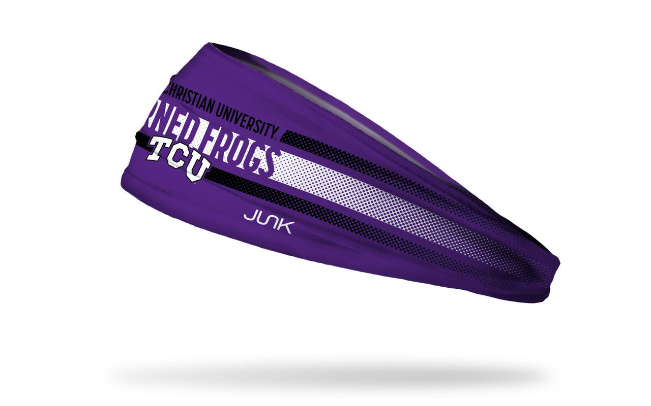 Texas Christian University: Faded Stripe Big Bang Lite Headband - View 1