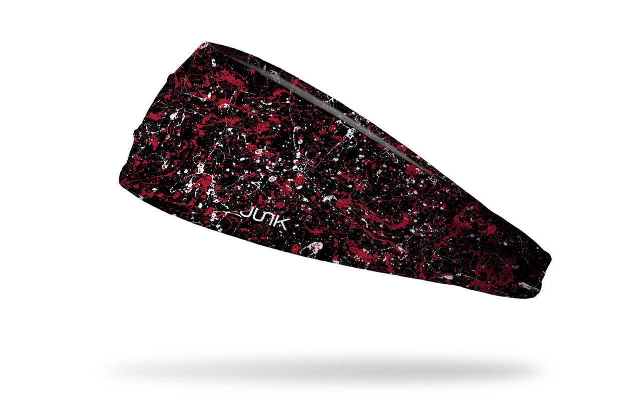 Cardinal Red Black Splatter Big Bang Lite Headband - View 1