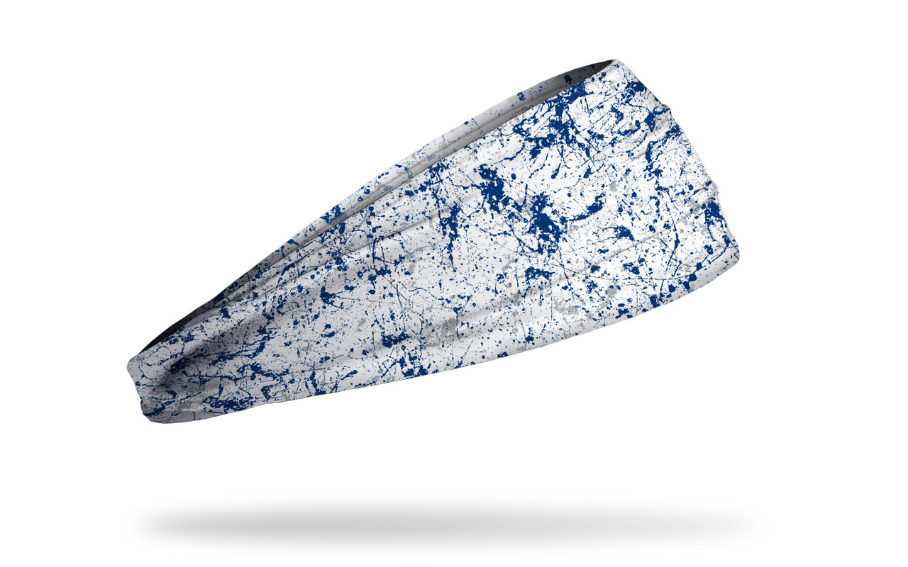 Speed Blue White Splatter Headband - View 2