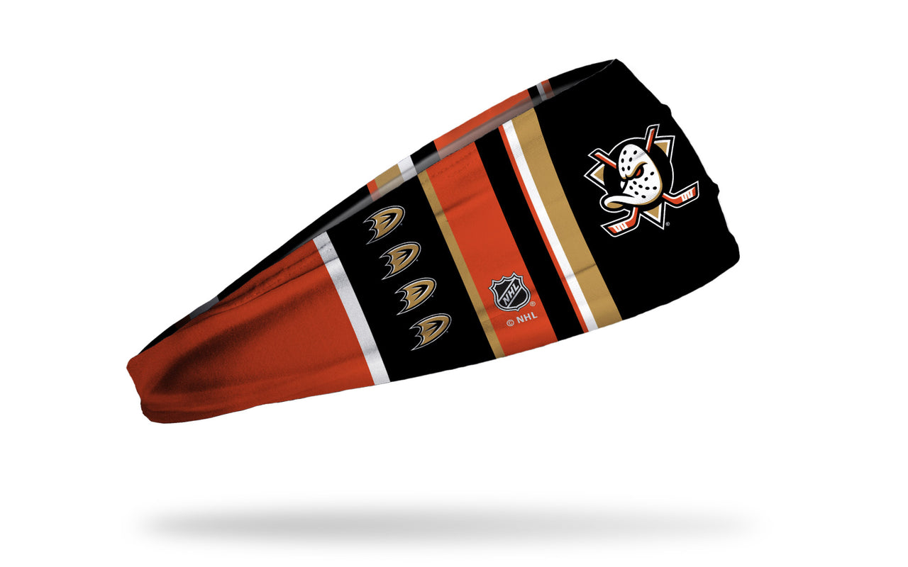 Anaheim Ducks: Bar Down Big Bang Lite Headband - View 2