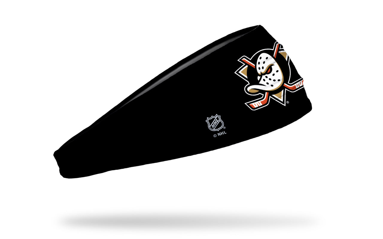 Anaheim Ducks: Logo Black Big Bang Lite Headband - View 2