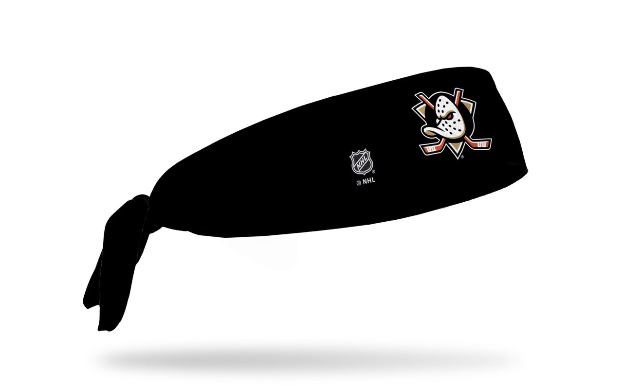 Anaheim Ducks: Logo Black Flex Tie Headband - View 2