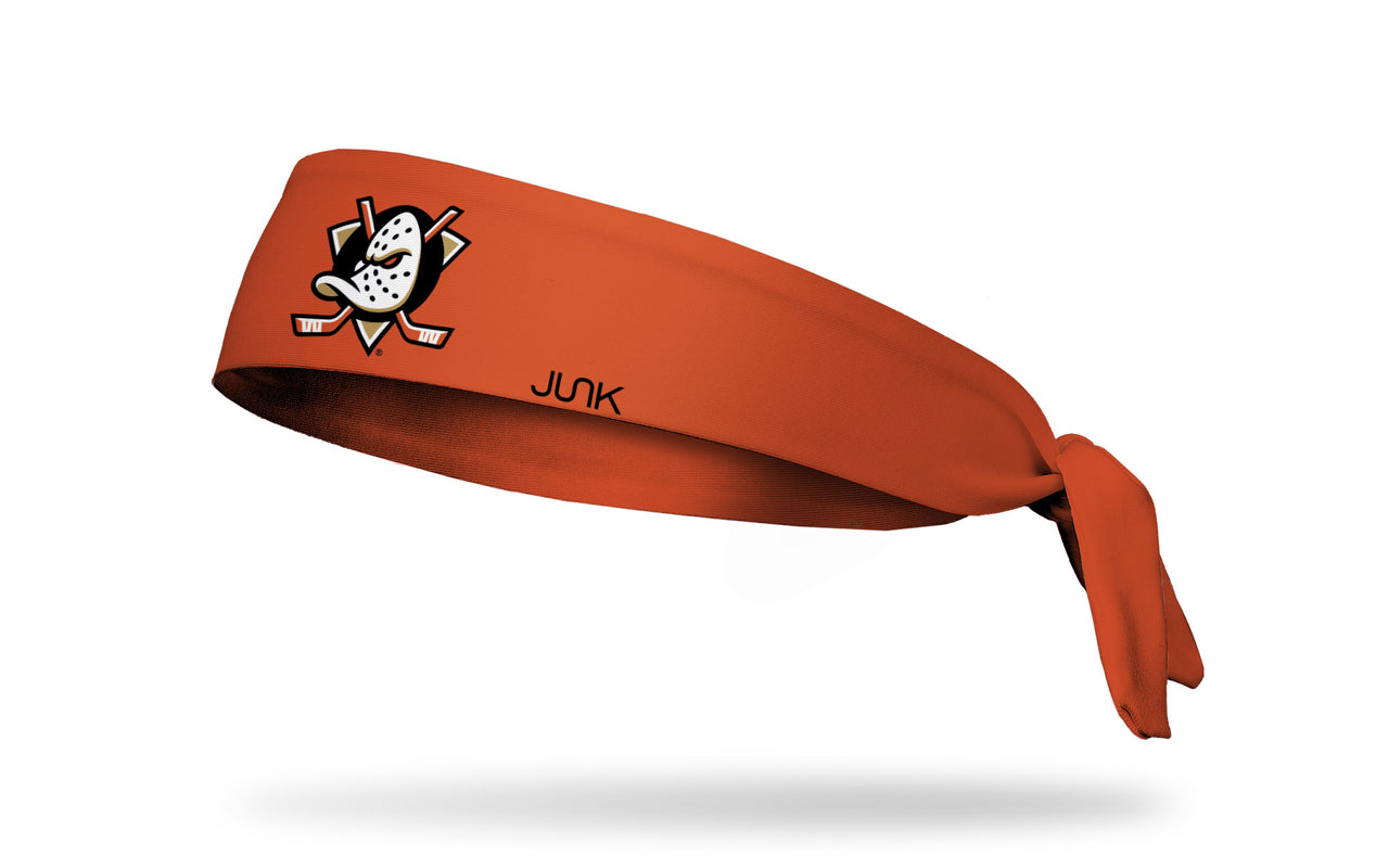 Anaheim Ducks: Logo Orange Flex Tie Headband - View 2