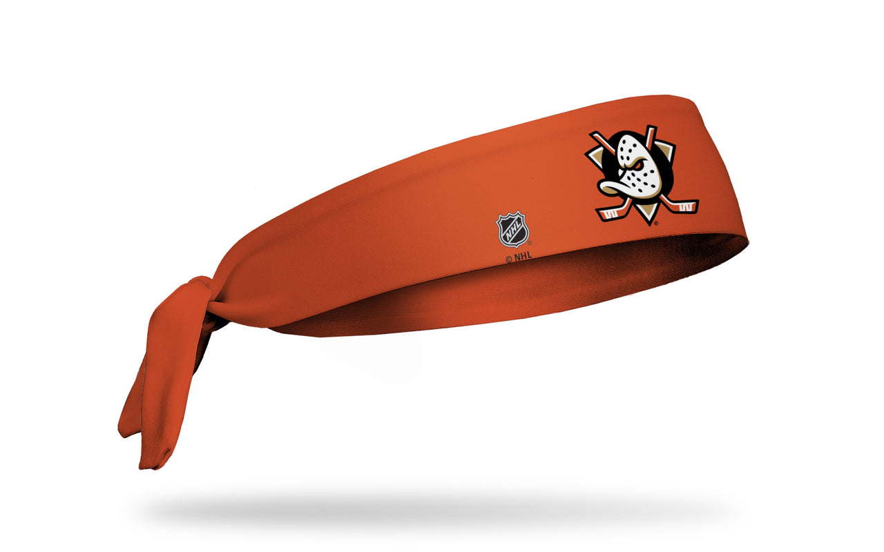 Anaheim Ducks: Logo Orange Flex Tie Headband - View 1