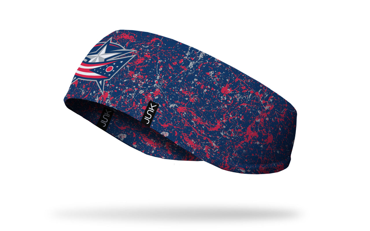 Columbus Blue Jackets: Splatter Ear Warmer - View 1