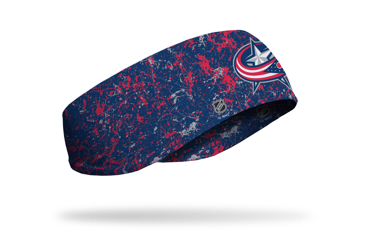 Columbus Blue Jackets: Splatter Ear Warmer - View 2