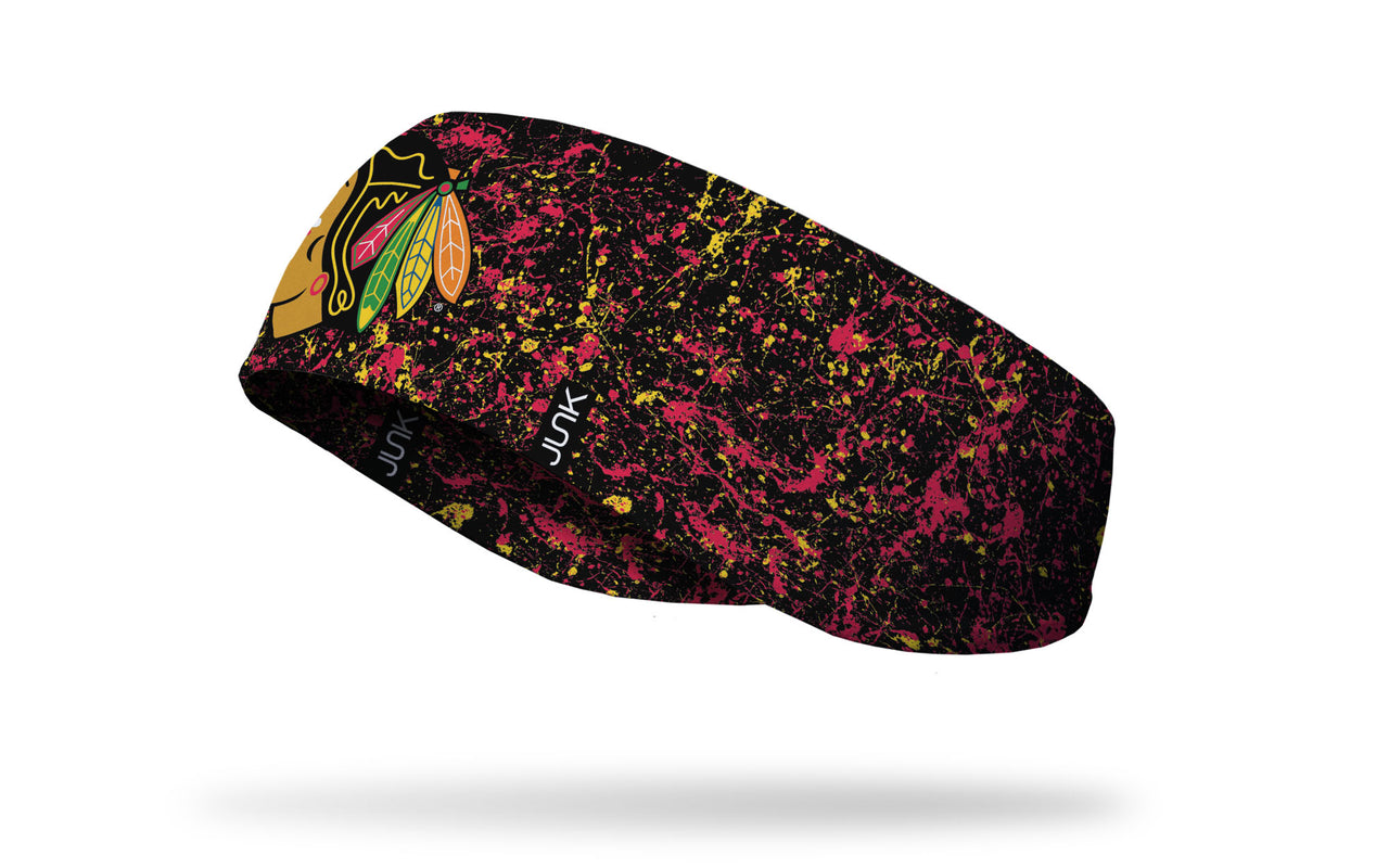 Chicago Blackhawks: Splatter Ear Warmer - View 1