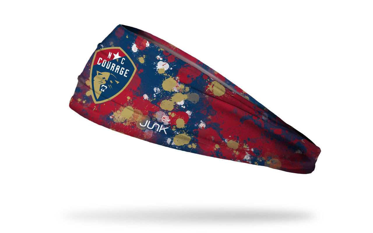 North Carolina Courage: Splatter Headband - View 1