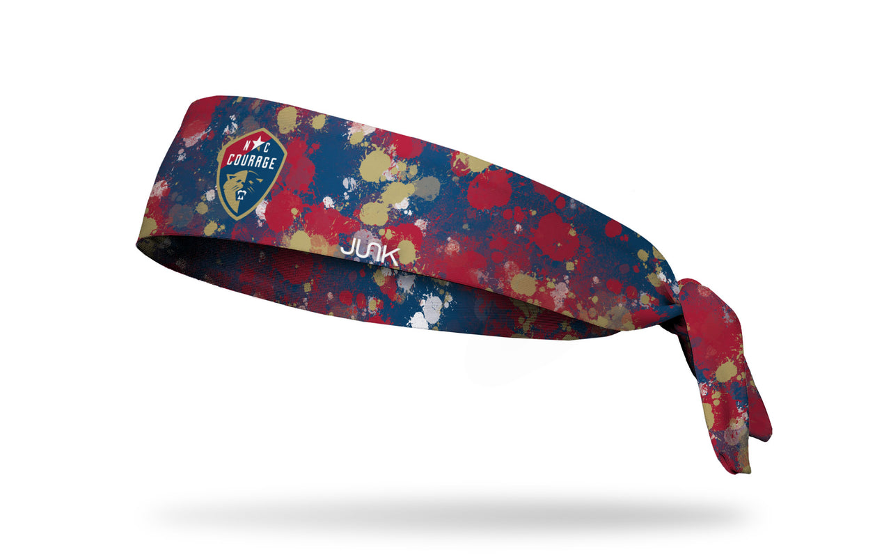 North Carolina Courage: Splatter Flex Tie Headband - View 1