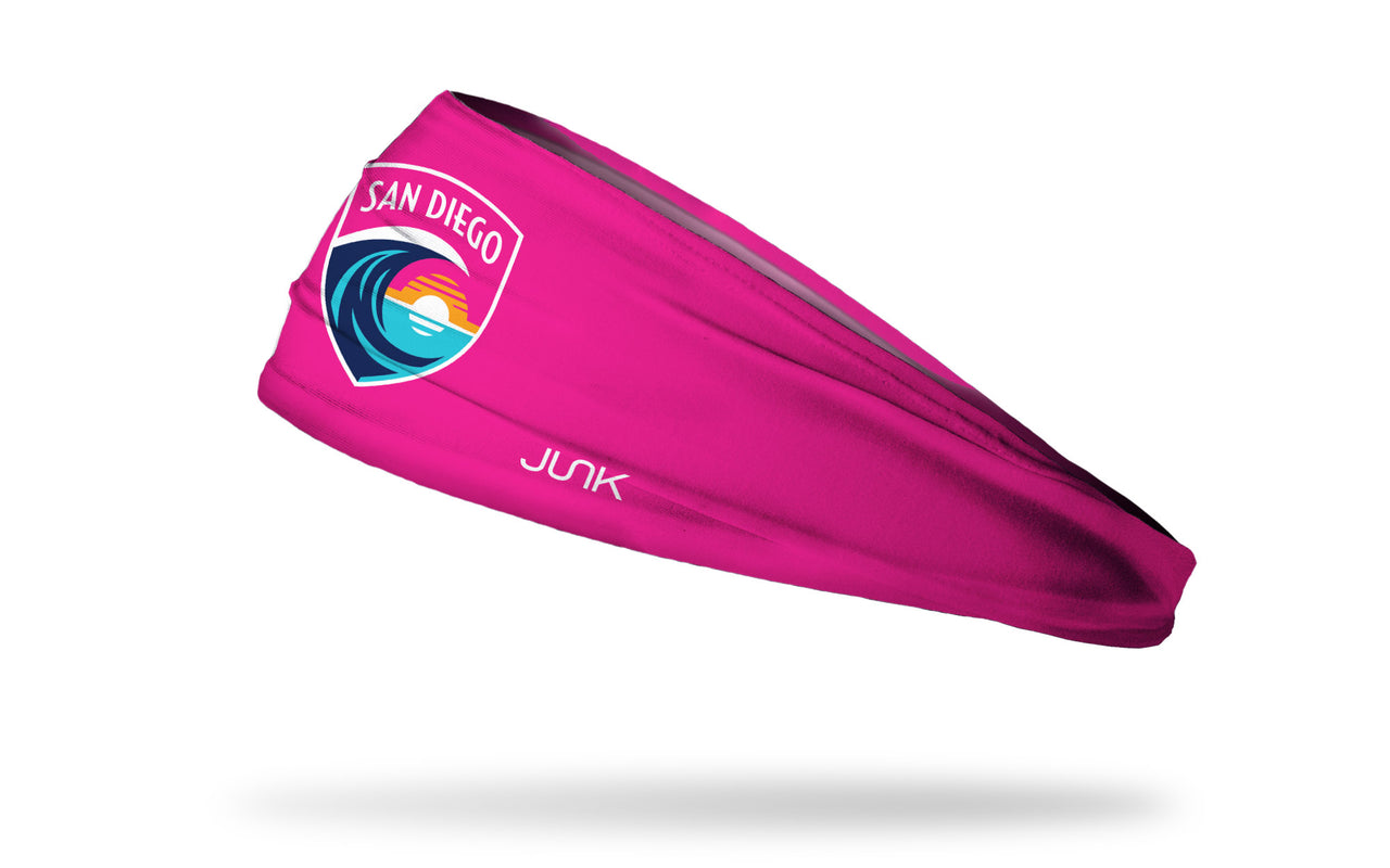 San Diego Wave FC: Logo Pink Headband - View 1