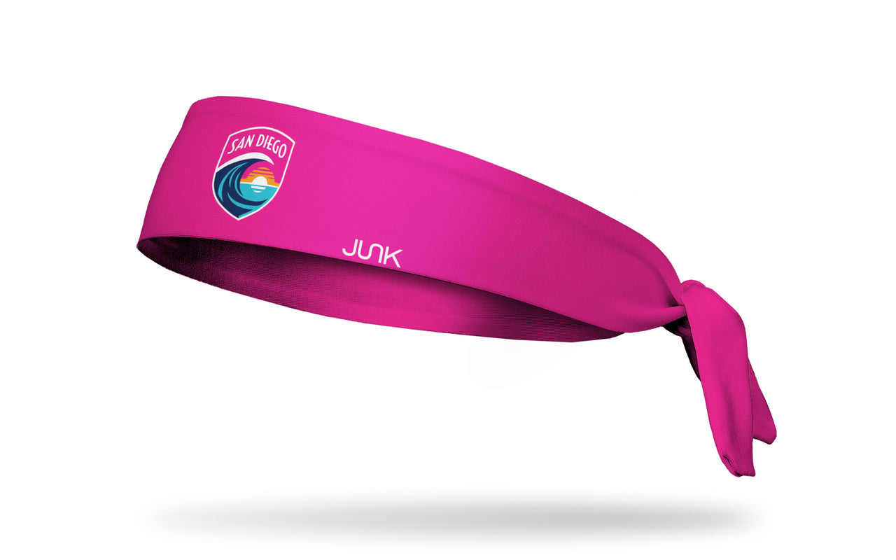 San Diego Wave FC: Logo Pink Tie Headband - View 1