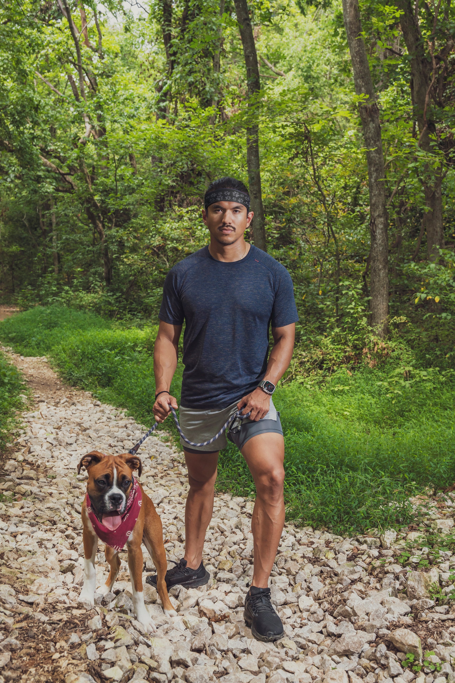 Tommy with Dog in JUNK Infinity Headband