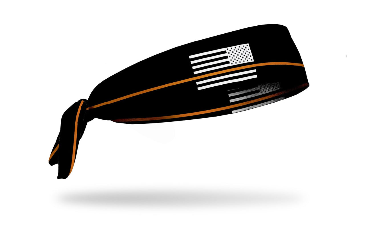 Thin Orange Line Flex Tie Headband - View 1