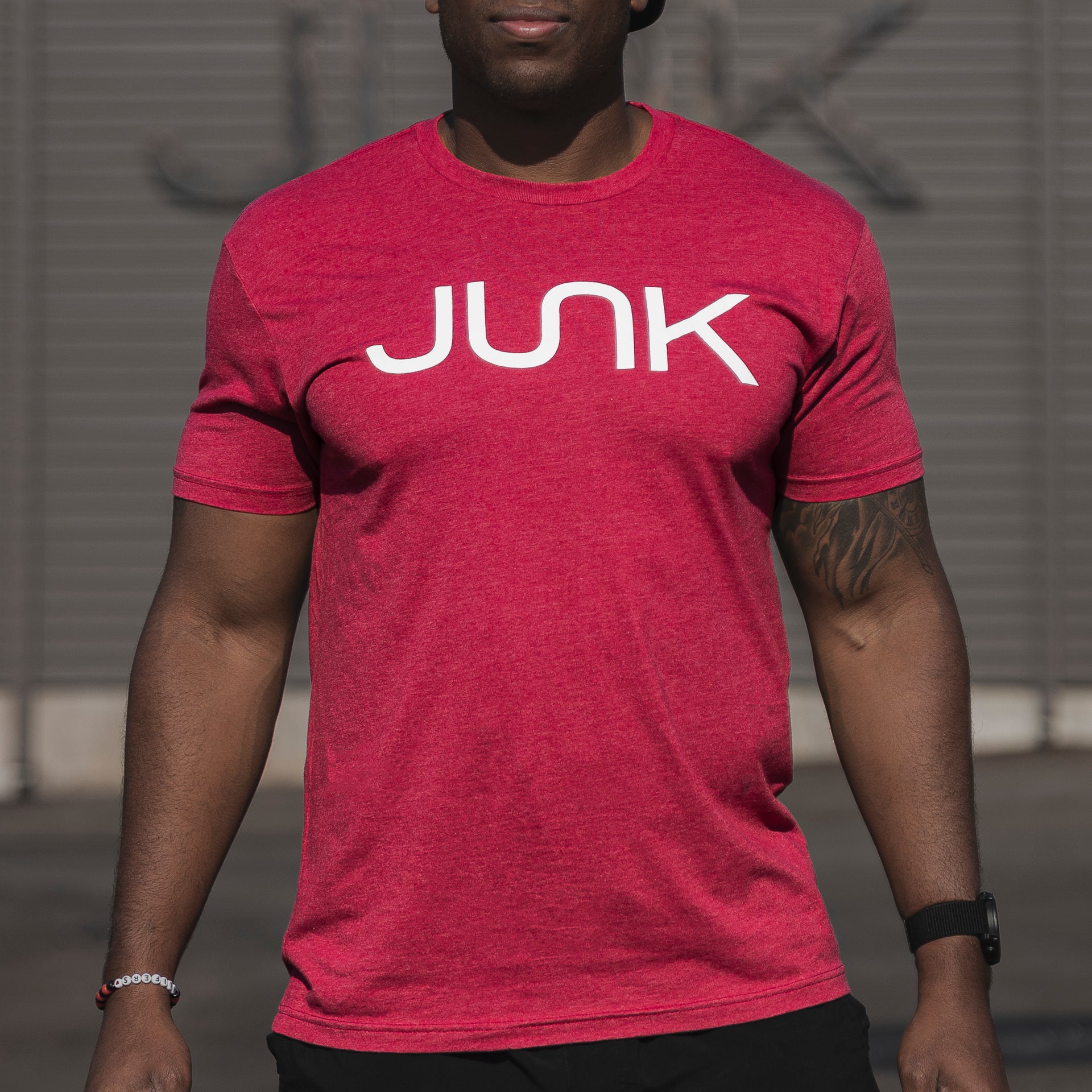 JUNK 60/40 Heather Cool Blue Tee - View 4