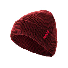 Maroon Waffle Knit Beanie - View 1