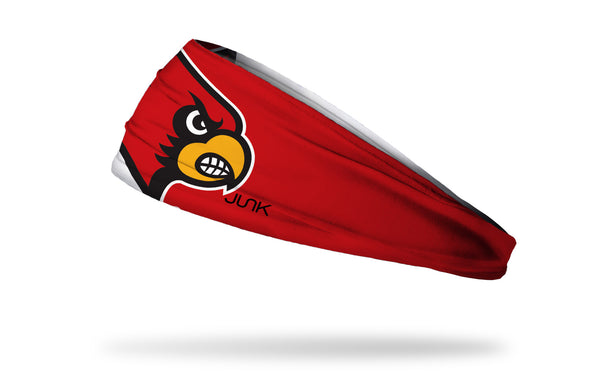 Junk NCAA University of Louisville: Cardinal Red and White Headband by Junk Brands