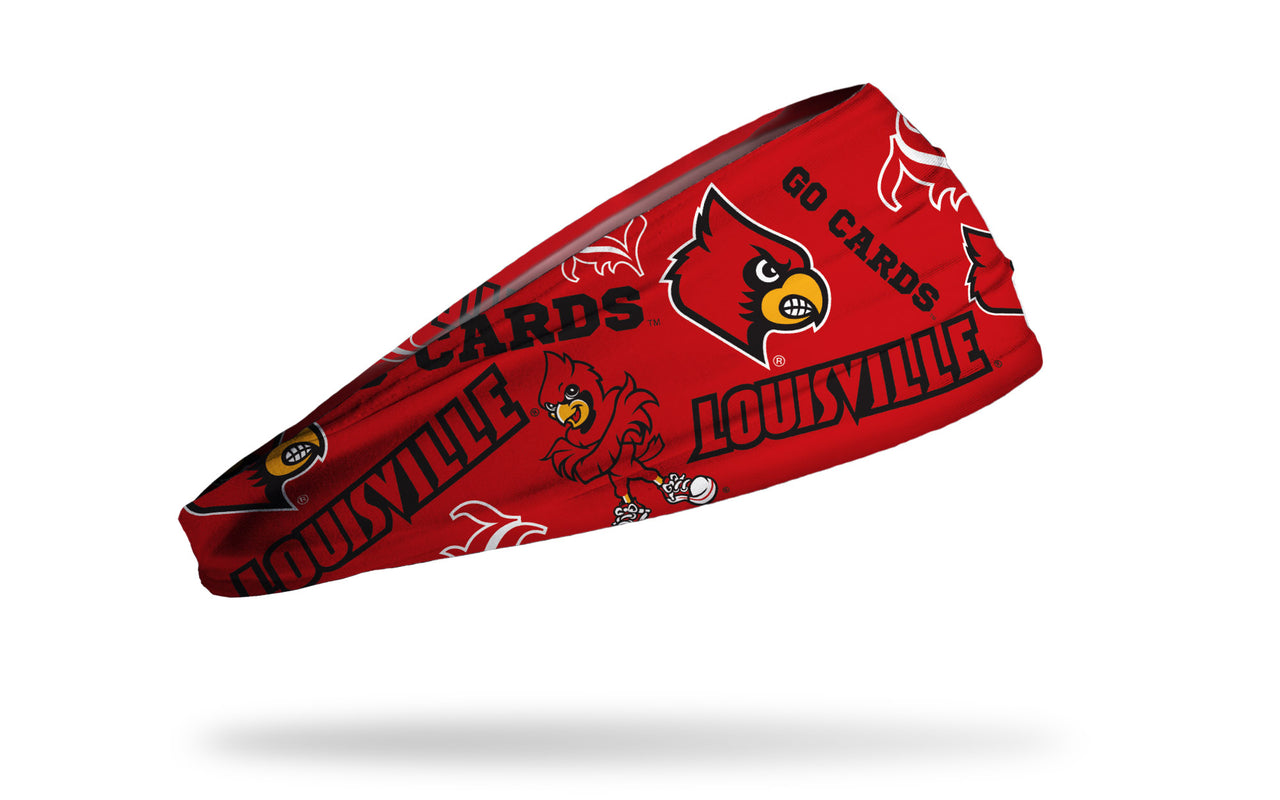 NCAA University of Louisville Cardinals Team Colors Non-Slip Athletic  Headband