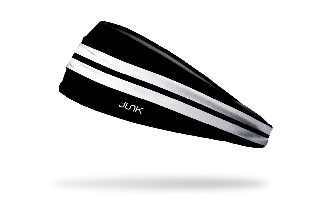 Varsity Stripe (Black) Headband - View 1