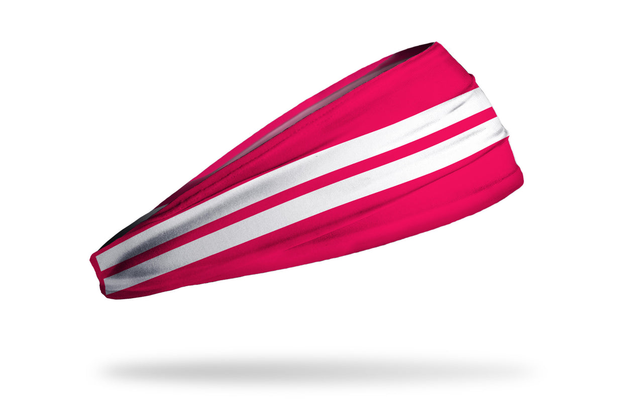 Varsity Stripe (Hot Pink) Headband - View 2