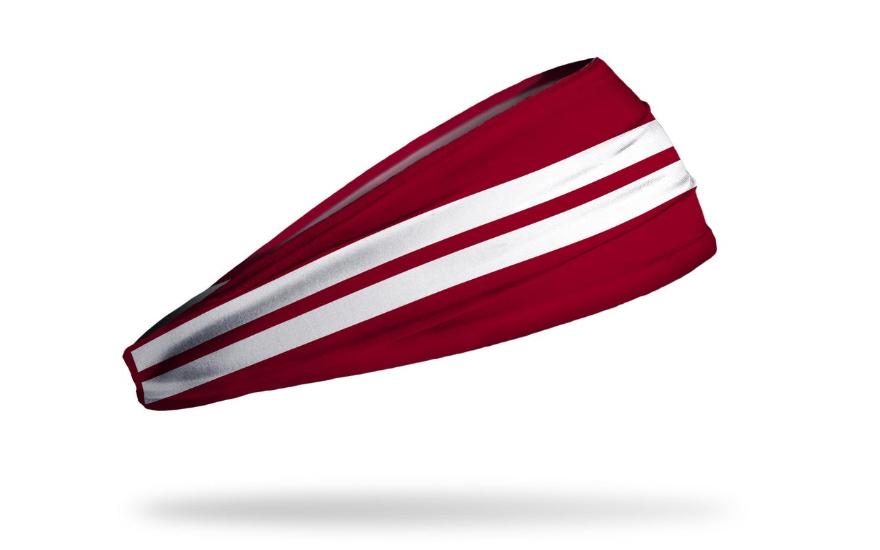 Varsity Stripe (Maroon) Headband - View 2