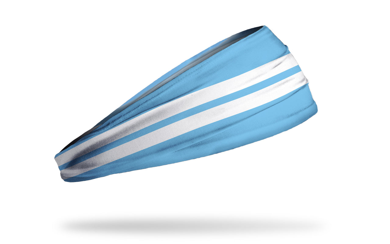 Varsity Stripe (Sky Blue) Headband - View 2